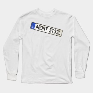Agent Steel - License Plate Long Sleeve T-Shirt